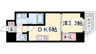 セレニテ神戸元町クレアの物件間取画像